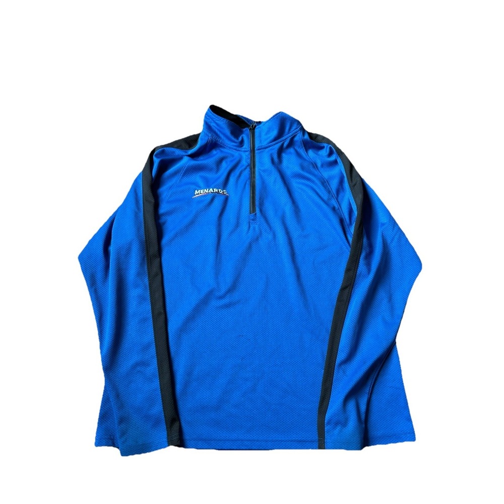 Menards Employee Jacket Adult XL Blue Zip Workwear Outdoor